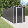 Garden Shed Anthracite 75.6"x303.9"x87.8" Galvanized Steel