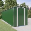 Garden Shed Green 75.6"x303.9"x87.8" Galvanized Steel