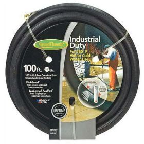 Green Thumb 8650-100 5/8" x 100' Black Rubber Garden Hose