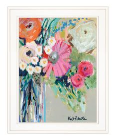 "From Mrs. Hazel's Garden" by Kait Roberts, Ready to Hang Framed Print, White Frame