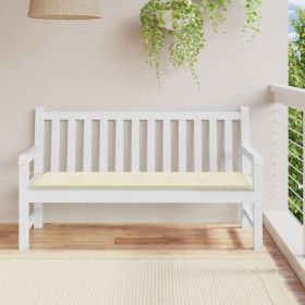 Garden Bench Cushion Cream 59.1"x19.7"x1.2" Oxford Fabric