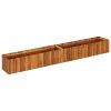 Garden Raised Bed 78.7"x11.8"x9.8" Solid Acacia Wood