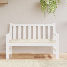 Garden Bench Cushion Cream White 47.2"x19.7"x2.8" Oxford Fabric