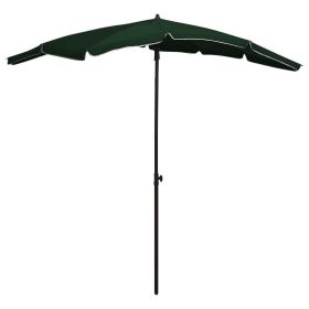 Garden Parasol with Pole 78.7"x51.2" Green