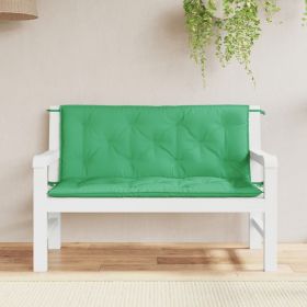 Garden Bench Cushions 2pcs Green 47.2"x19.7"x2.8" Oxford Fabric