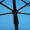 Garden Parasol with Pole 82.7"x55.1" Azure Blue