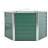 Garden Raised Bed Galvanized Steel 50.8"x50.8"x30.3" Green