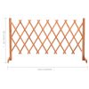 Garden Trellis Fence Orange 59.1"x31.5" Solid Firwood