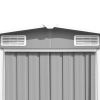 Garden Shed 101.2"x154.3"x71.3" Metal Gray