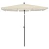 Garden Parasol with Pole 82.7"x55.1" Sand