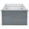 Garden Raised Bed Galvanized Steel 94.5"x31.5"x17.7" Gray