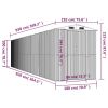 Garden Shed Anthracite 75.6"x369.3"x87.8" Galvanized Steel