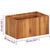 Garden Raised Bed 19.6"x11.8"x9.8" Solid Acacia Wood