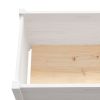 Garden Planter White 78.7"x12.2"x12.2" Solid Wood Pine