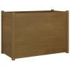 Garden Planter Honey Brown 39.4"x19.7"x27.6" Solid Wood Pine