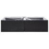 Garden Planter Black 61.8"x31.5"x15.7" Poly Rattan