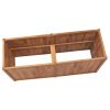 Garden Raised Bed 59.1"x19.7"x27.6" Solid Wood Teak