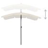 Garden Parasol with Pole 78.7"x51.2" Sand