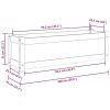 Garden Planter 39.4"x12.2"x12.2" Solid Wood Pine