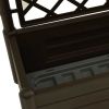 Garden Planter with Trellis 39.4"x16.9"x55.9" PP Mocha