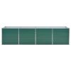 Garden Raised Bed Galvanized Steel 126"x31.5"x31.3" Green