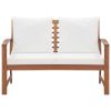 4 Piece Garden Lounge Set with Cushions Solid Acacia Wood