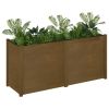 Garden Planter Honey Brown 59.1"x19.7"x27.6" Solid Wood Pine