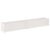 Garden Planter White 78.7"x12.2"x12.2" Solid Wood Pine