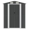 Garden Shed Anthracite 75.6"x369.3"x87.8" Galvanized Steel