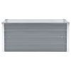 Garden Raised Bed Galvanized Steel 39.4"x15.7"x17.7" Gray