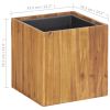 Garden Raised Bed Pot 13.2"x13.2"x13.2" Solid Acacia Wood