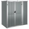 Garden Tool Shed Gray 63.4"x35"x63.4" Galvanized Steel