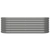 Garden Raised Bed Powder-coated Steel 44.9"x15.7"x14.2" Gray