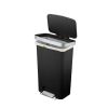 Better Homes & Gardens 11.9 Gallon Trash Can, Plastic Step On Kitchen Trash Can, Black