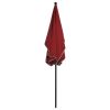 Garden Parasol with Pole 82.7"x55.1" Bordeaux Red