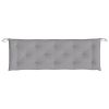 Garden Bench Cushion Gray 59.1"x19.7"x2.8" Oxford Fabric