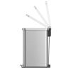 Better Homes & Gardens 13.2 Gallon Slim Trash Can, Stainless Steel Kitchen Step Trash Can