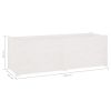 Garden Planter White 59.1"x19.7"x19.7" Solid Wood Pine