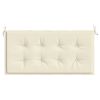 Garden Bench Cushion Cream 47.2"x19.7"x1.2" Oxford Fabric