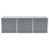 Garden Raised Bed Galvanized Steel 94.5"x31.5"x31.3" Gray