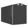 Garden Shed Anthracite 75.6"x140.6"x87.8" Galvanized Steel