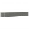 Garden Raised Bed Gray 218.1"x39.4"x26.8" Powder-coated Steel