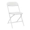 4pcs Injection Molding Classic Garden Plastic Folding Chair White