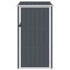 Garden Shed Anthracite 34.3"x38.6"x62.6" Galvanized Steel