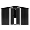 Garden Shed 101.2"x117.3"x70.1" Metal Anthracite