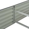 Garden Raised Bed 157.5"x31.5"x17.3" Galvanized Steel Gray