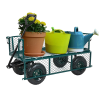 Utility Garden Cart Heavy Duty Wagon w/ Pneumatic Tires Removable Sides