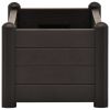 Garden Raised Bed PP Anthracite 39.4"x16.9"x13.8"