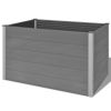 Garden Raised Bed WPC 59.1"x39.4"x35.8" Gray