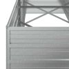 Garden Raised Bed 94.5"x31.5"x30.3" Galvanized Steel Silver